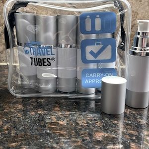 My Tubes TSA Approved Carry-on*NEVER USED*6 Pump Dispensers*No Contamination!!